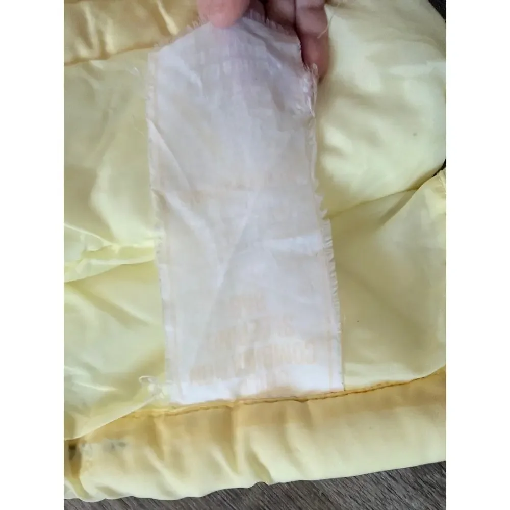 Vintage 1970s holly hobbie yellow child’s kid sleeping bag cottagecore upcycle